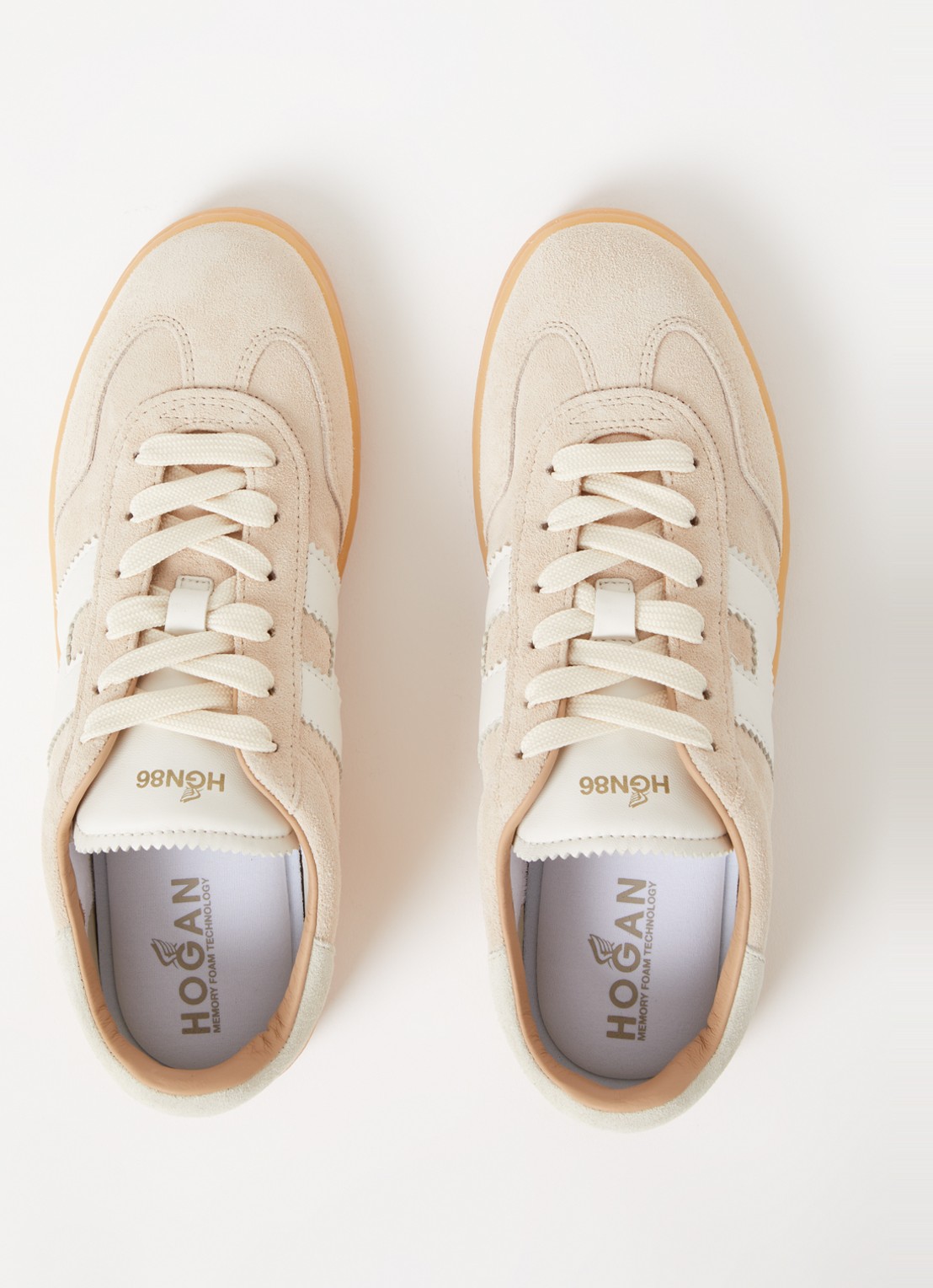 Hogan Cool sneaker van suède - detail 5 beige