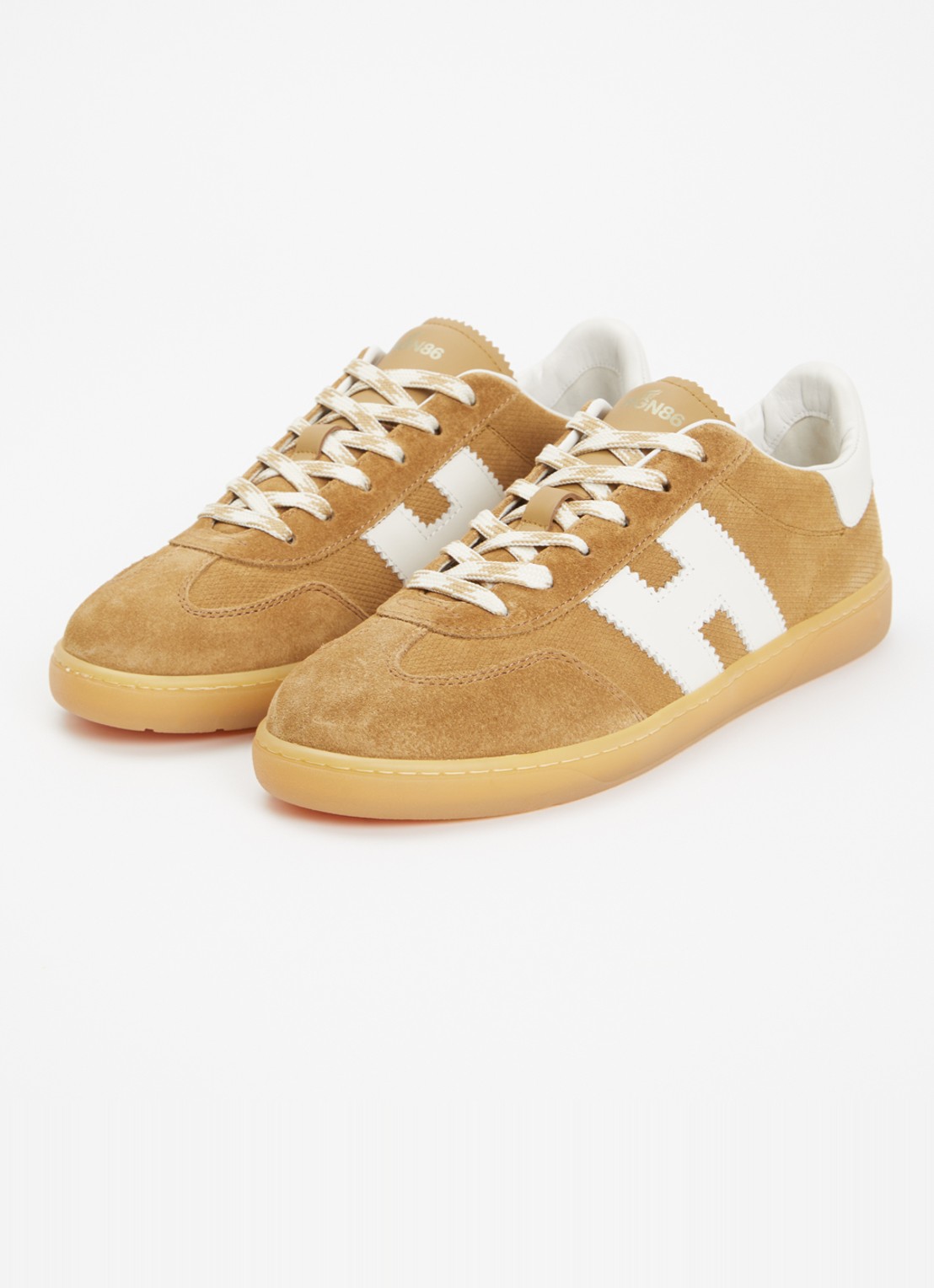 Hogan Cool sneaker van suède  - detail 2 camel