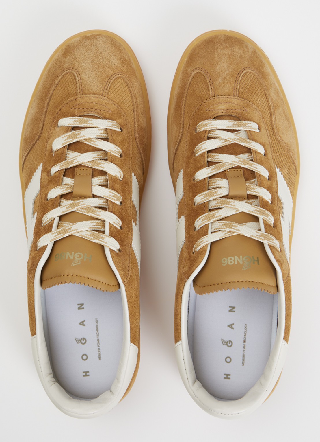 Hogan Cool sneaker van suède  - detail 3 camel