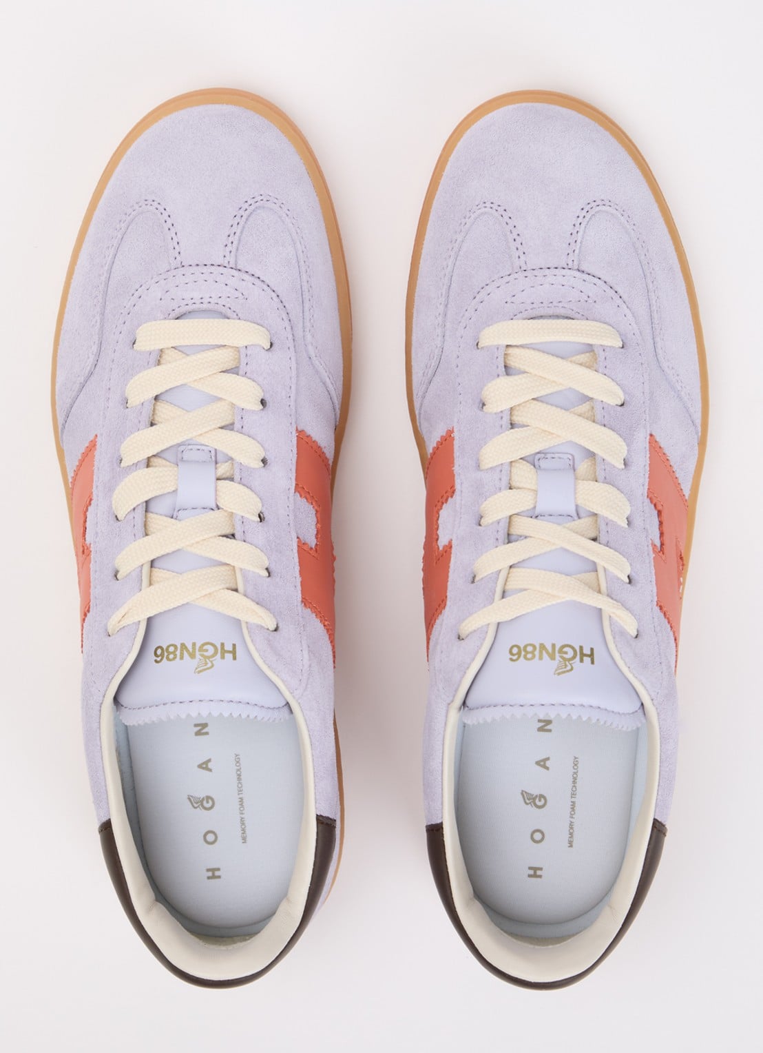 Hogan Cool sneaker van suède  - detail 5 lila
