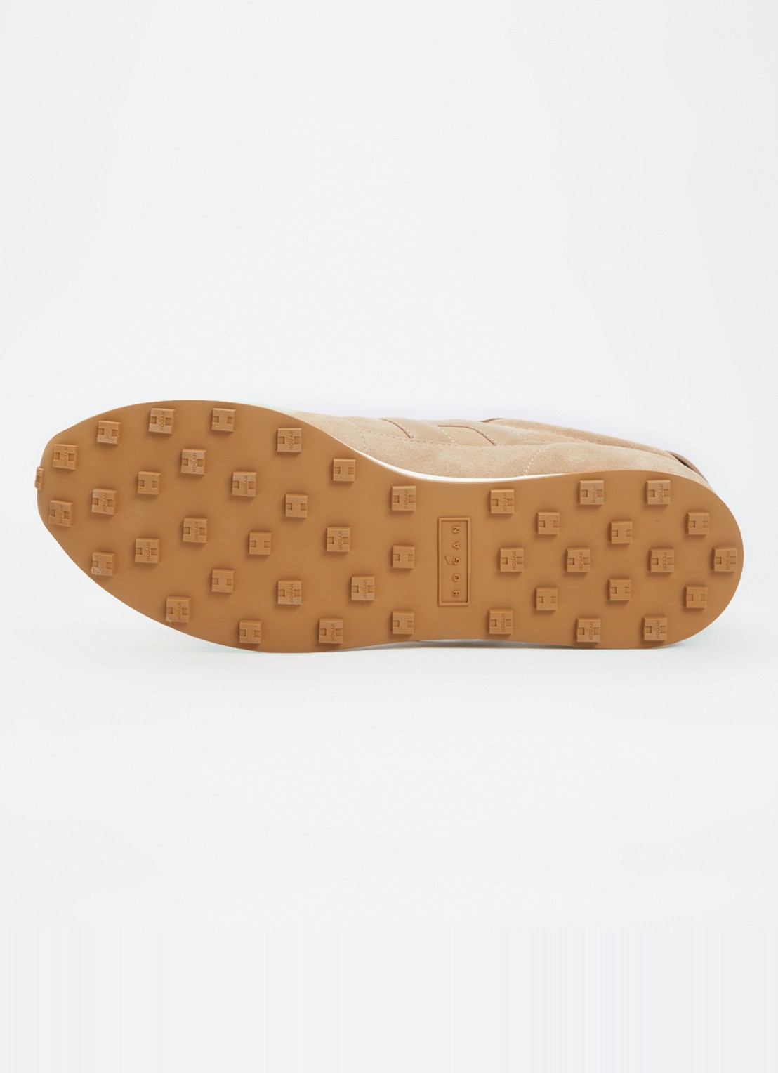 Hogan H699 Athletic sneaker van suède - detail 3 beige