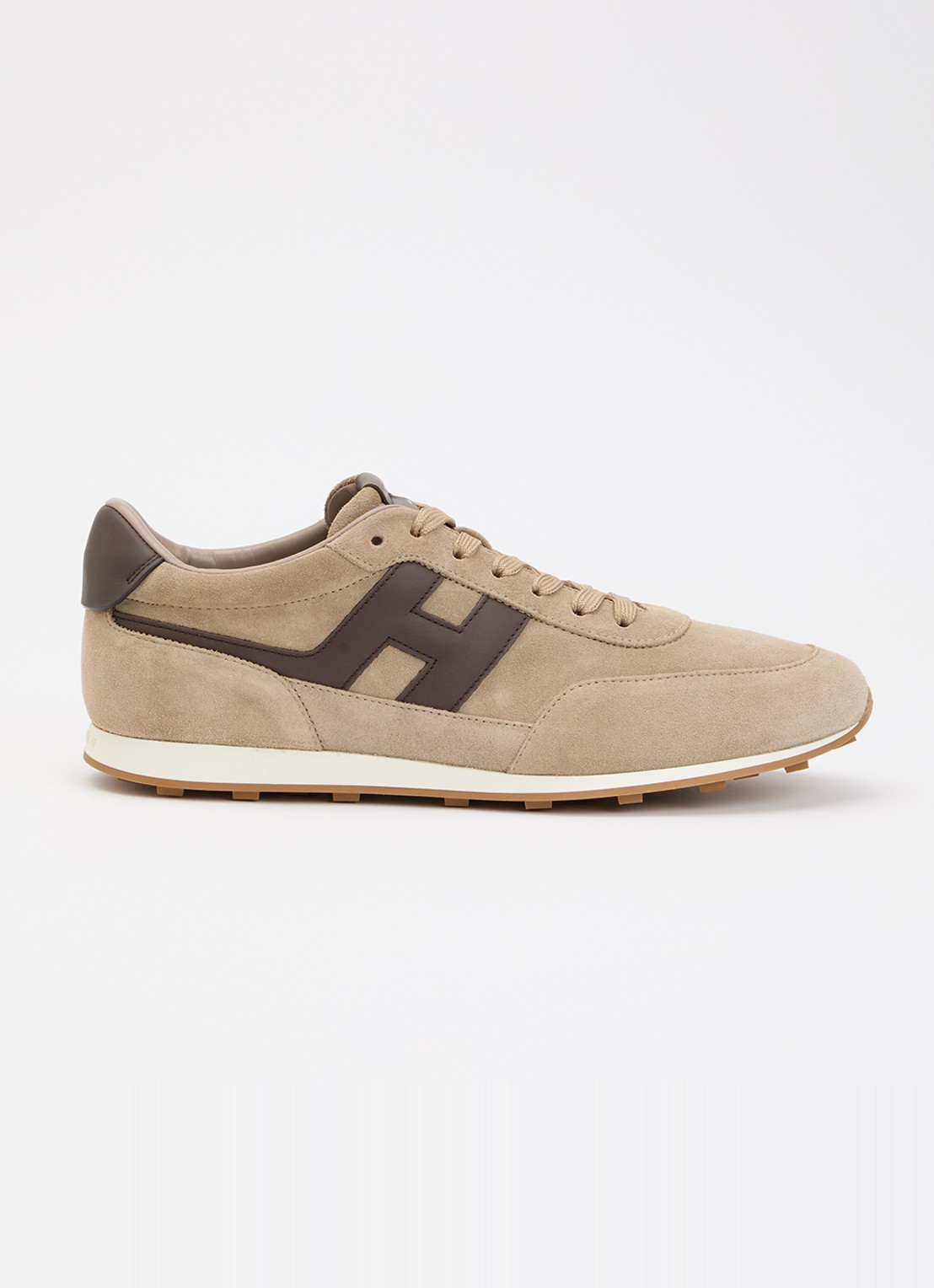 Hogan H699 sneaker van suède - voorkant zand