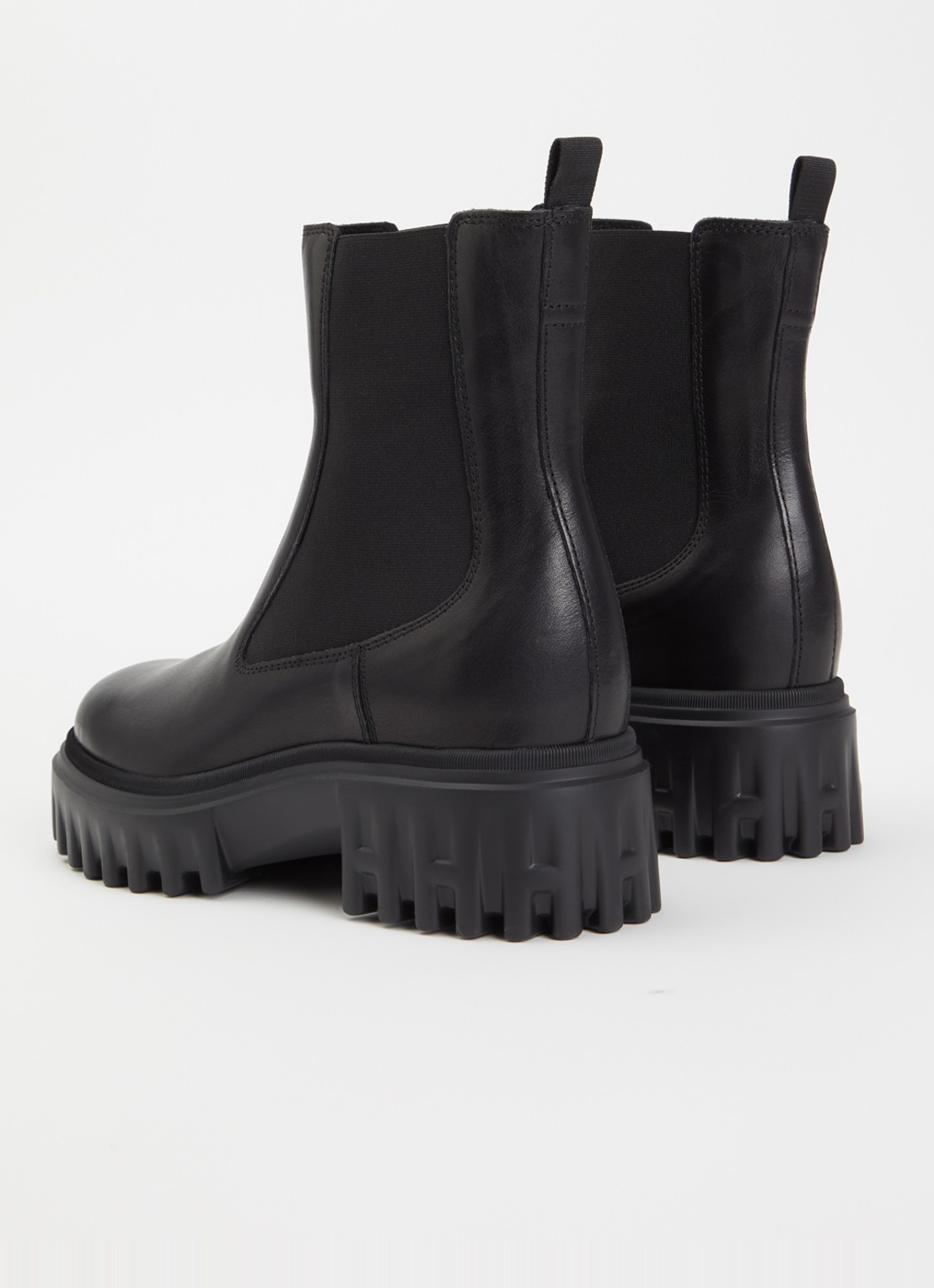 Hogan H700 chelsea boot van leer - achterkant 5 zwart