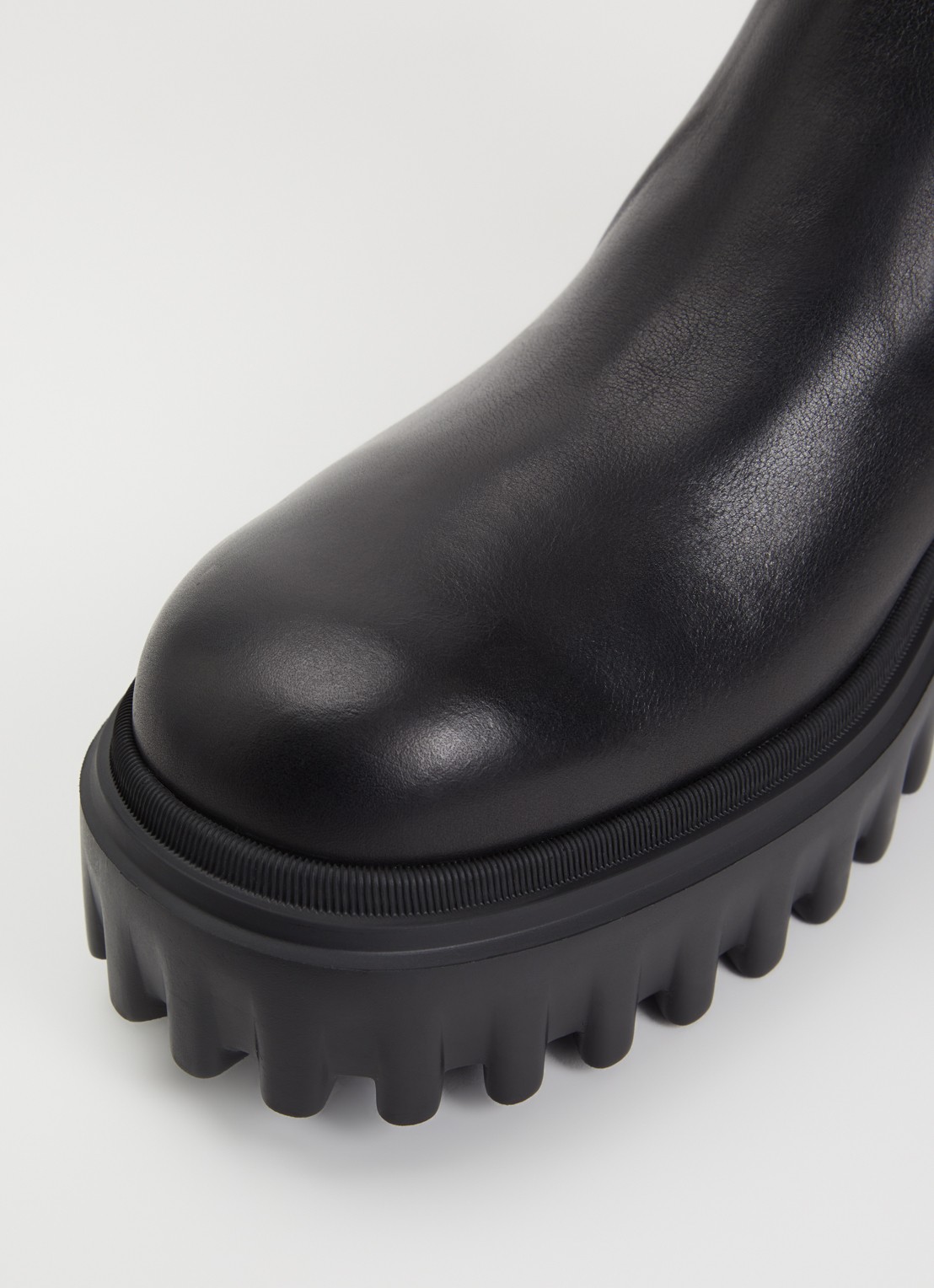 Hogan H700 chelsea boot van leer - detail 4 zwart
