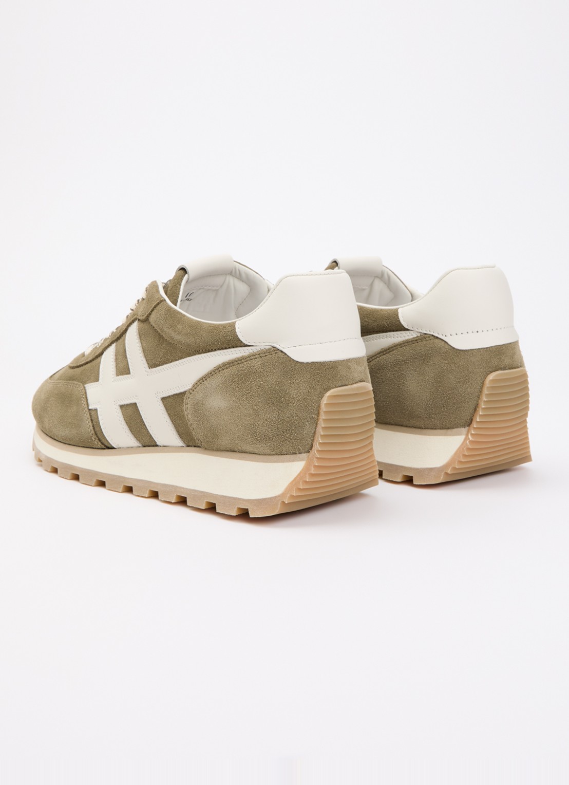Hogan H701 86er sneaker van suède  - achterkant 6 olijfgroen