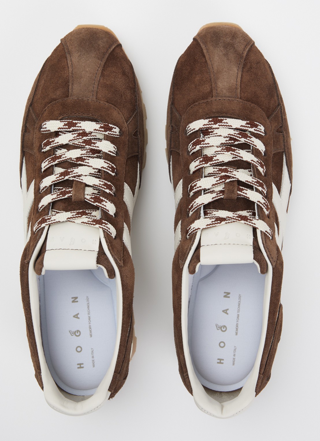 Hogan H701 86er sneaker van suède - detail 2 donkerbruin