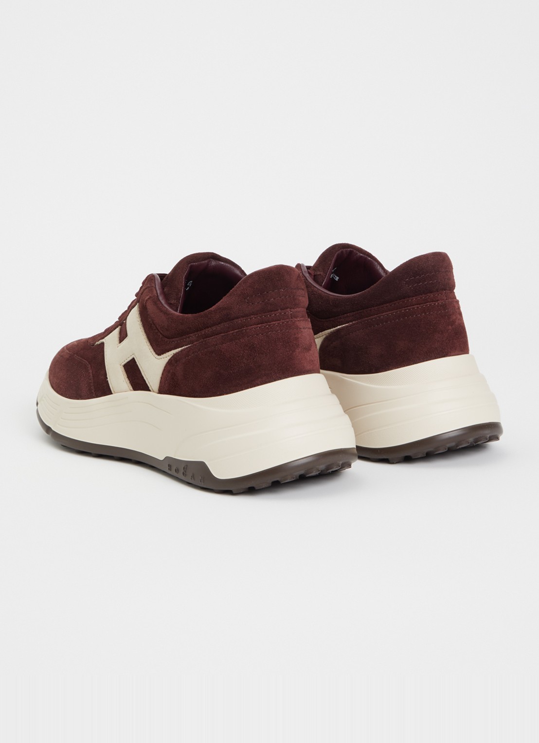 Hogan Hifi sneaker van suède - achterkant 5 bordeauxrood