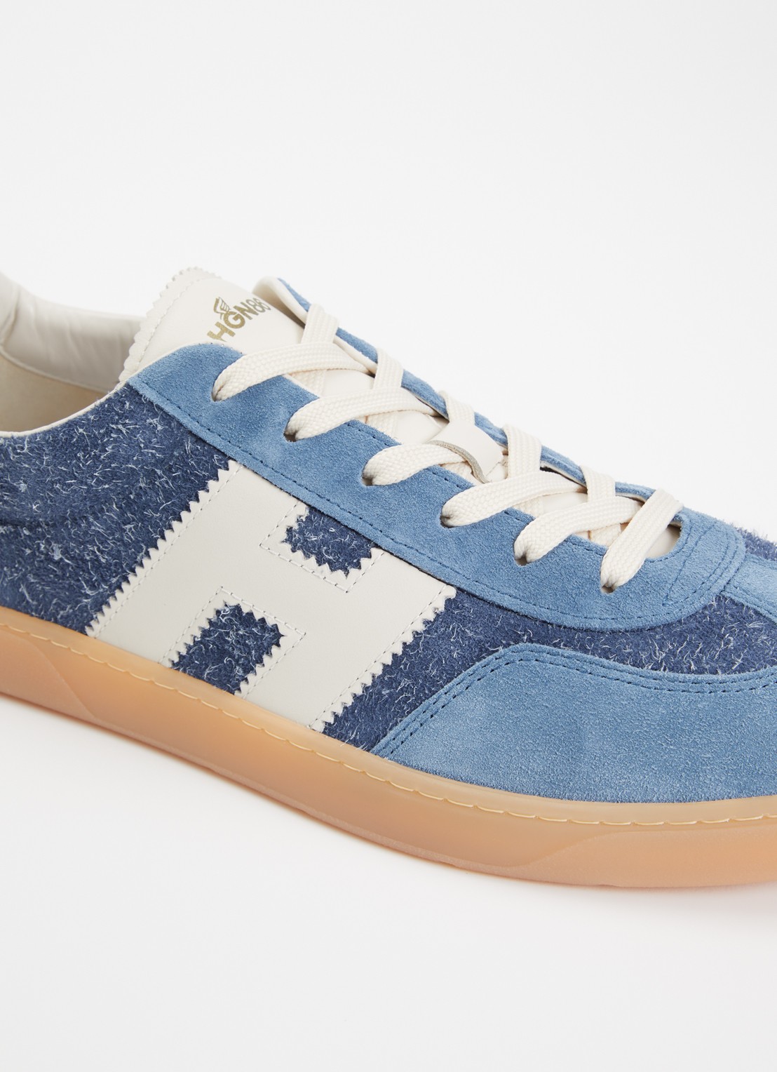 Hogan Hogan Cool sneaker van suède met details van nubuck  - detail 5 blauw