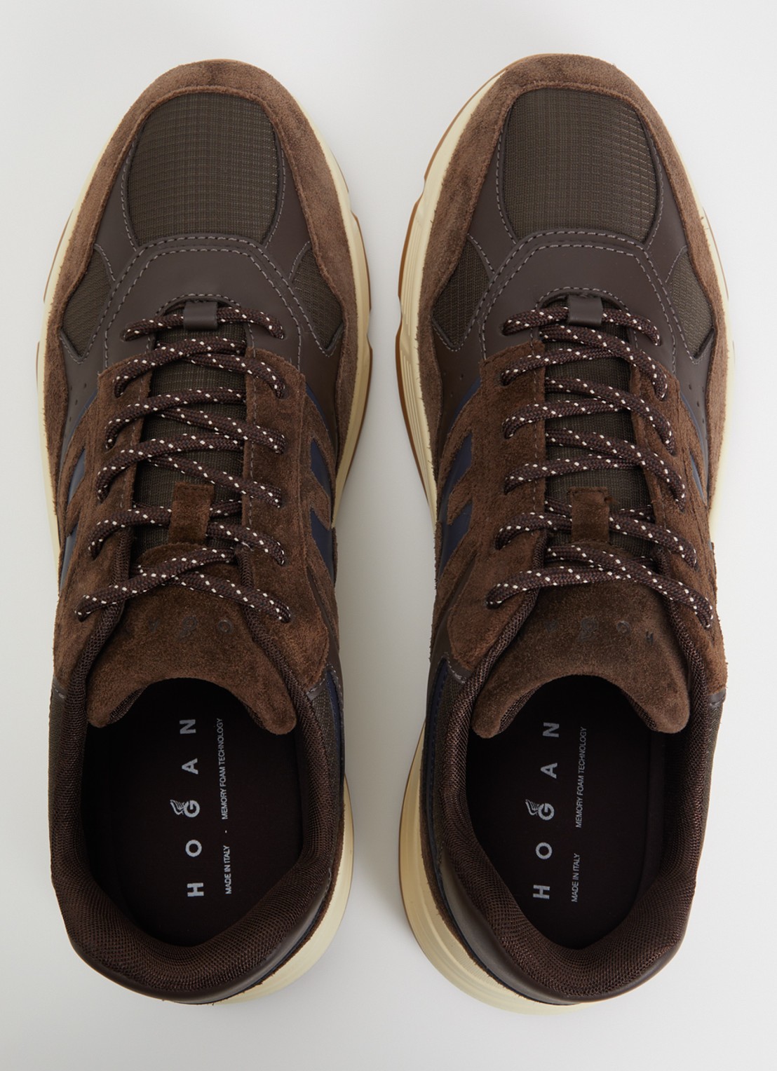Hogan Hyperlight sneaker met mesh details - detail 3 bruin