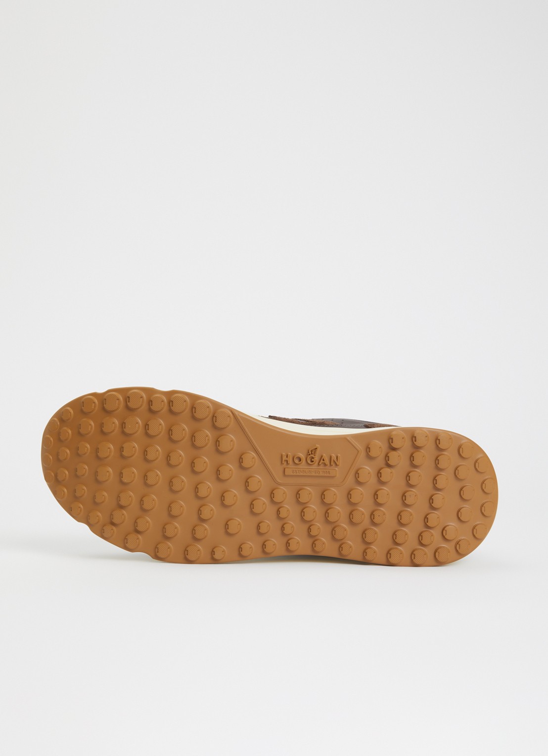 Hogan Hyperlight sneaker met mesh details - detail 4 bruin