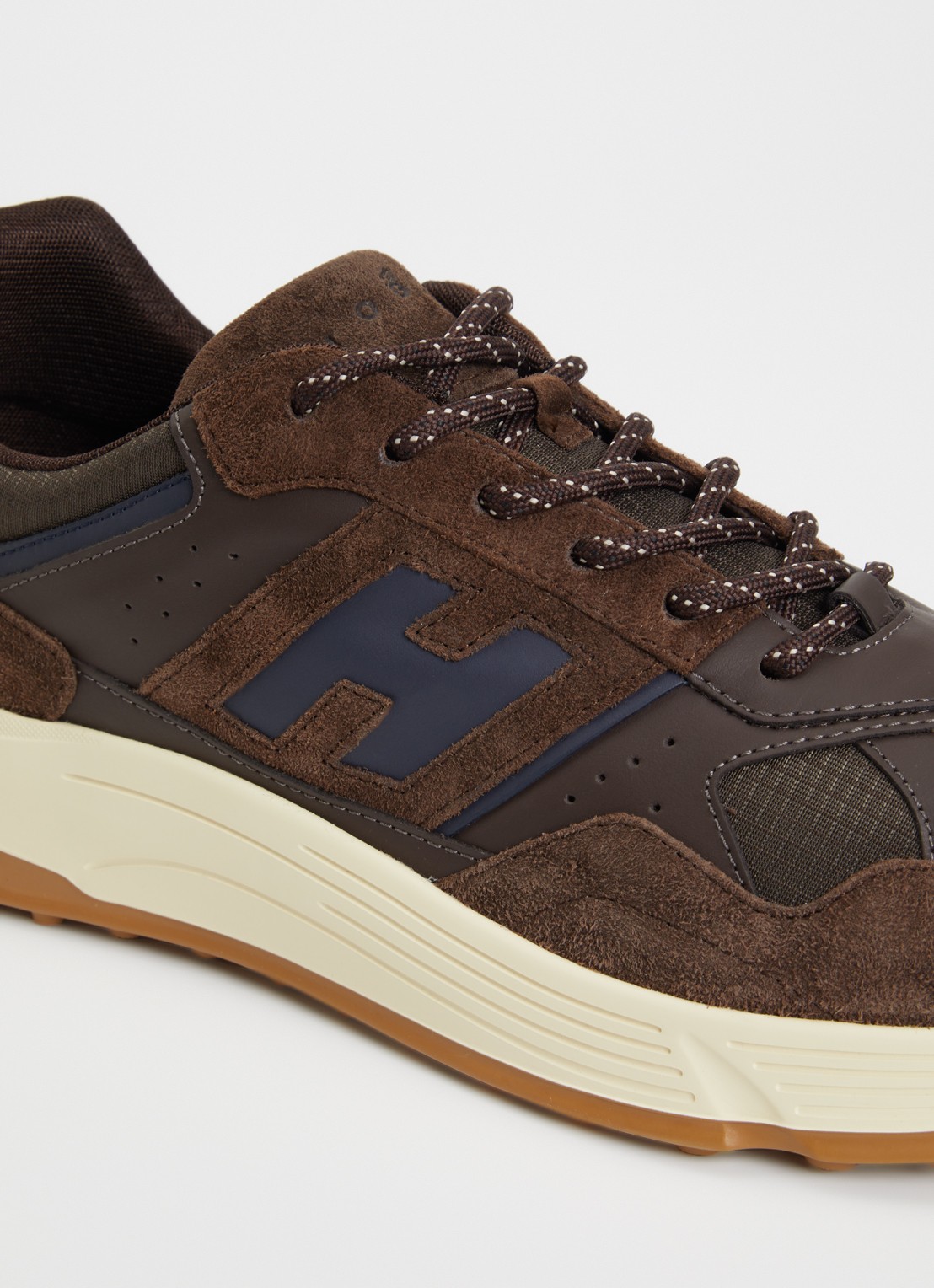 Hogan Hyperlight sneaker met mesh details - detail 5 bruin