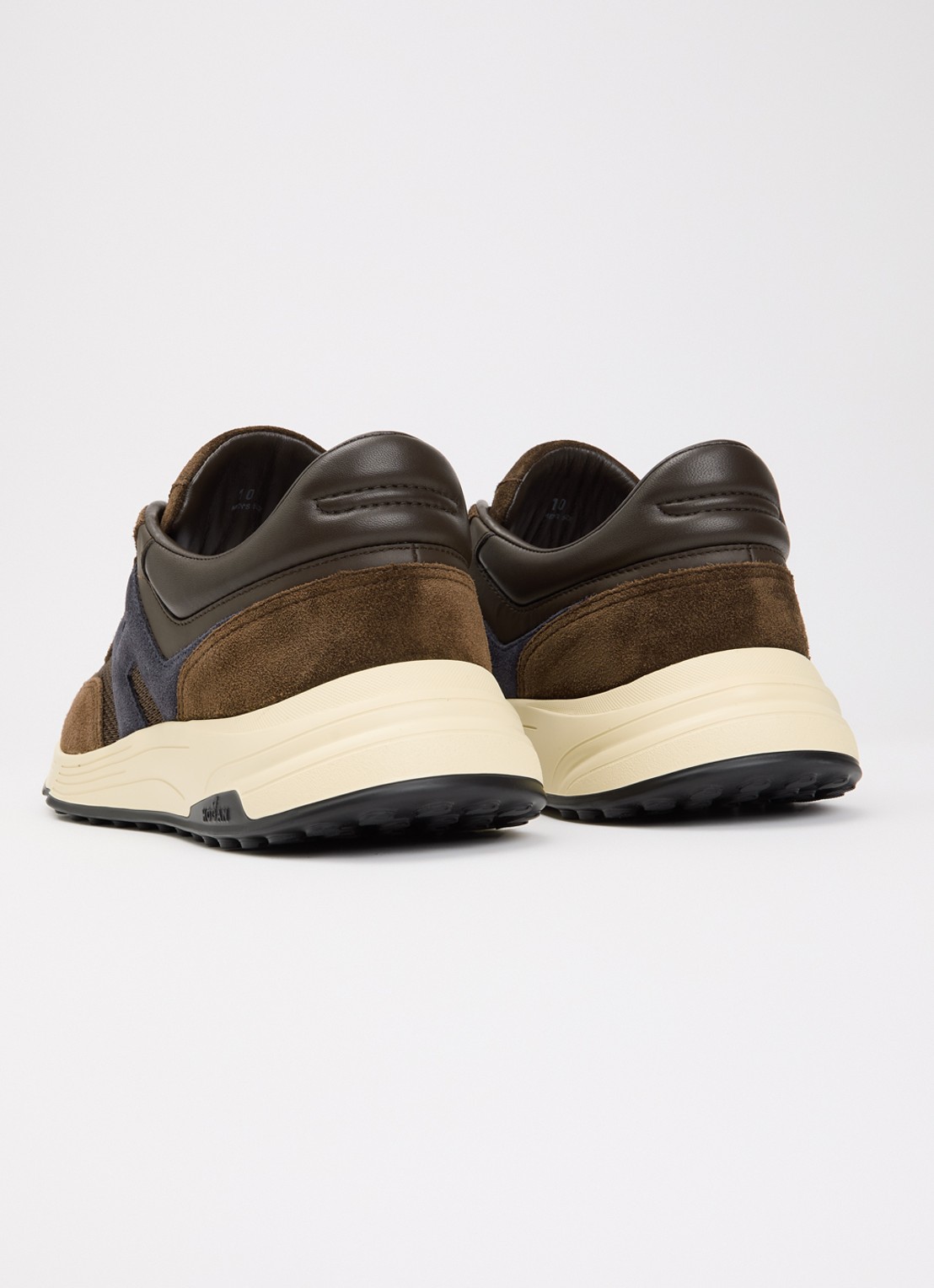 Hogan Hyperlight sneaker met suède details - achterkant 2 bruin