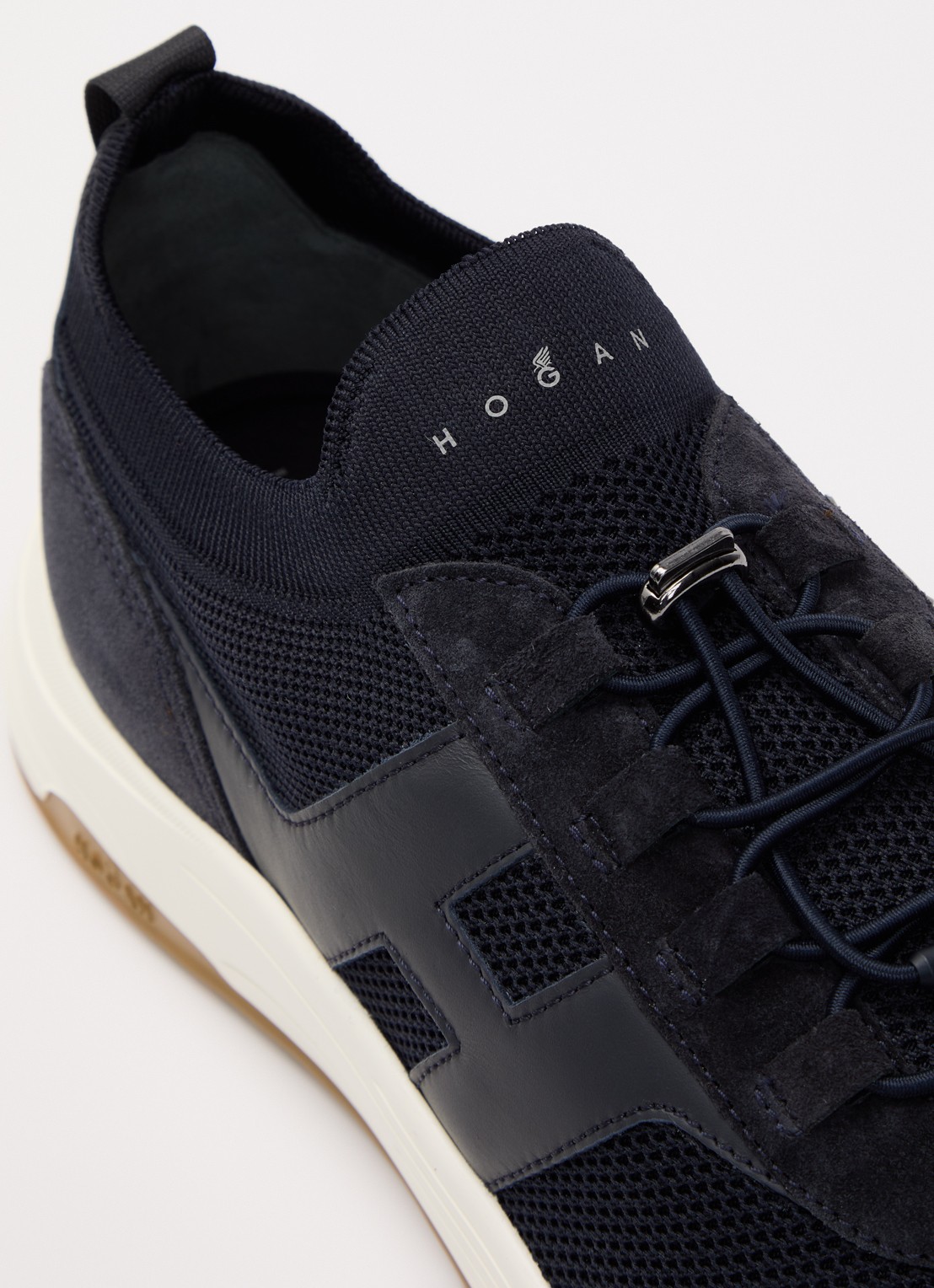 Hogan Hyperlight sneaker met suède details - detail 6 donkerblauw