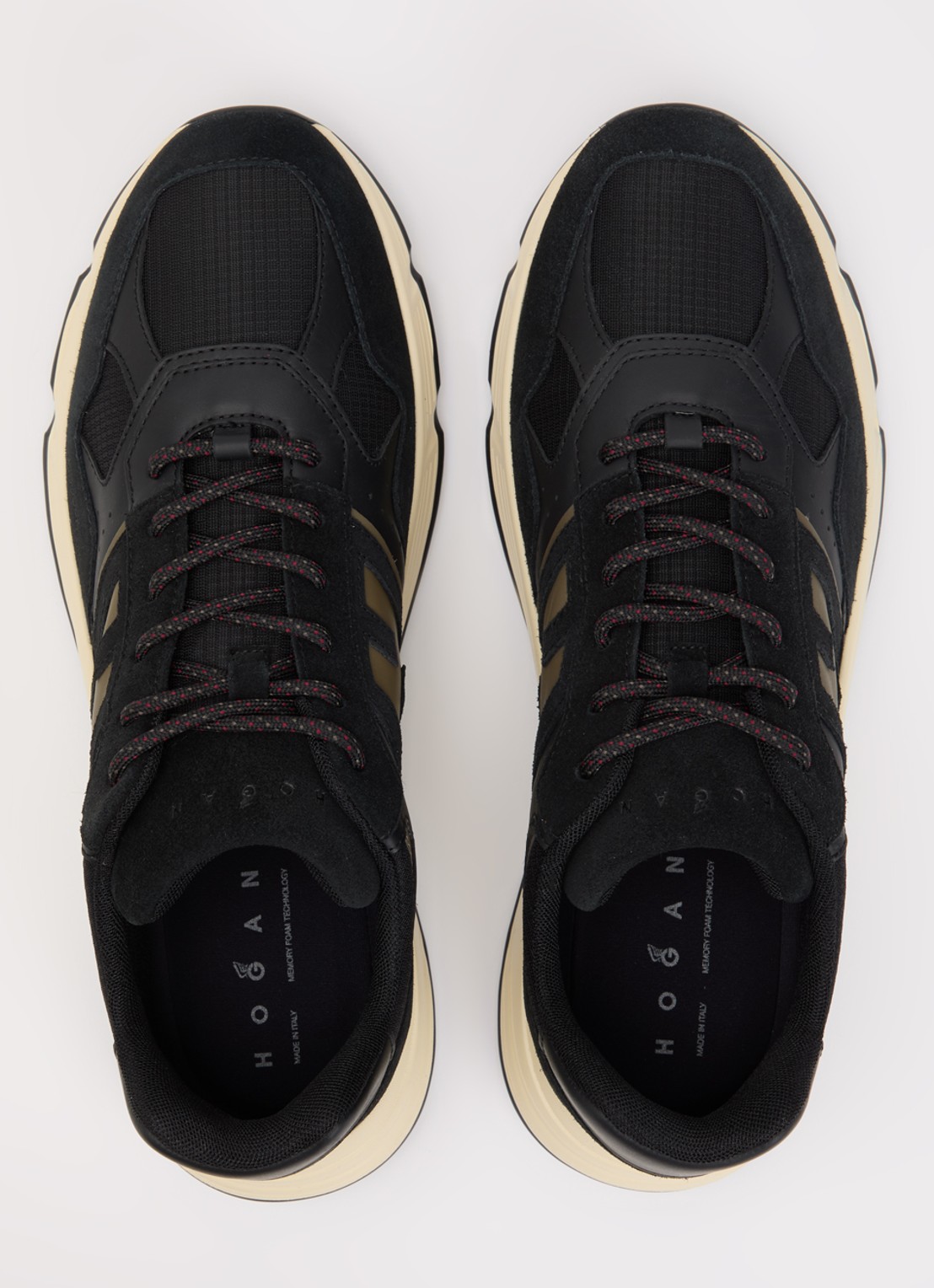 Hogan Hyperlight sneaker met suède details - detail 2 donkerblauw