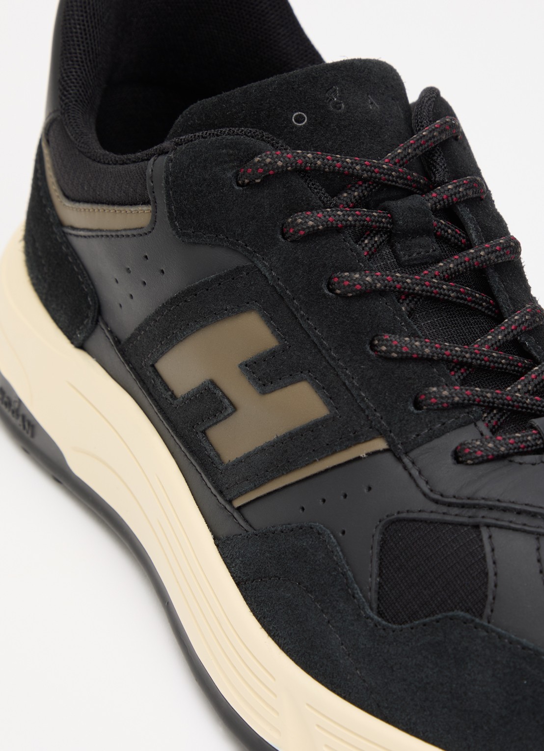 Hogan Hyperlight sneaker met suède details - detail 4 donkerblauw