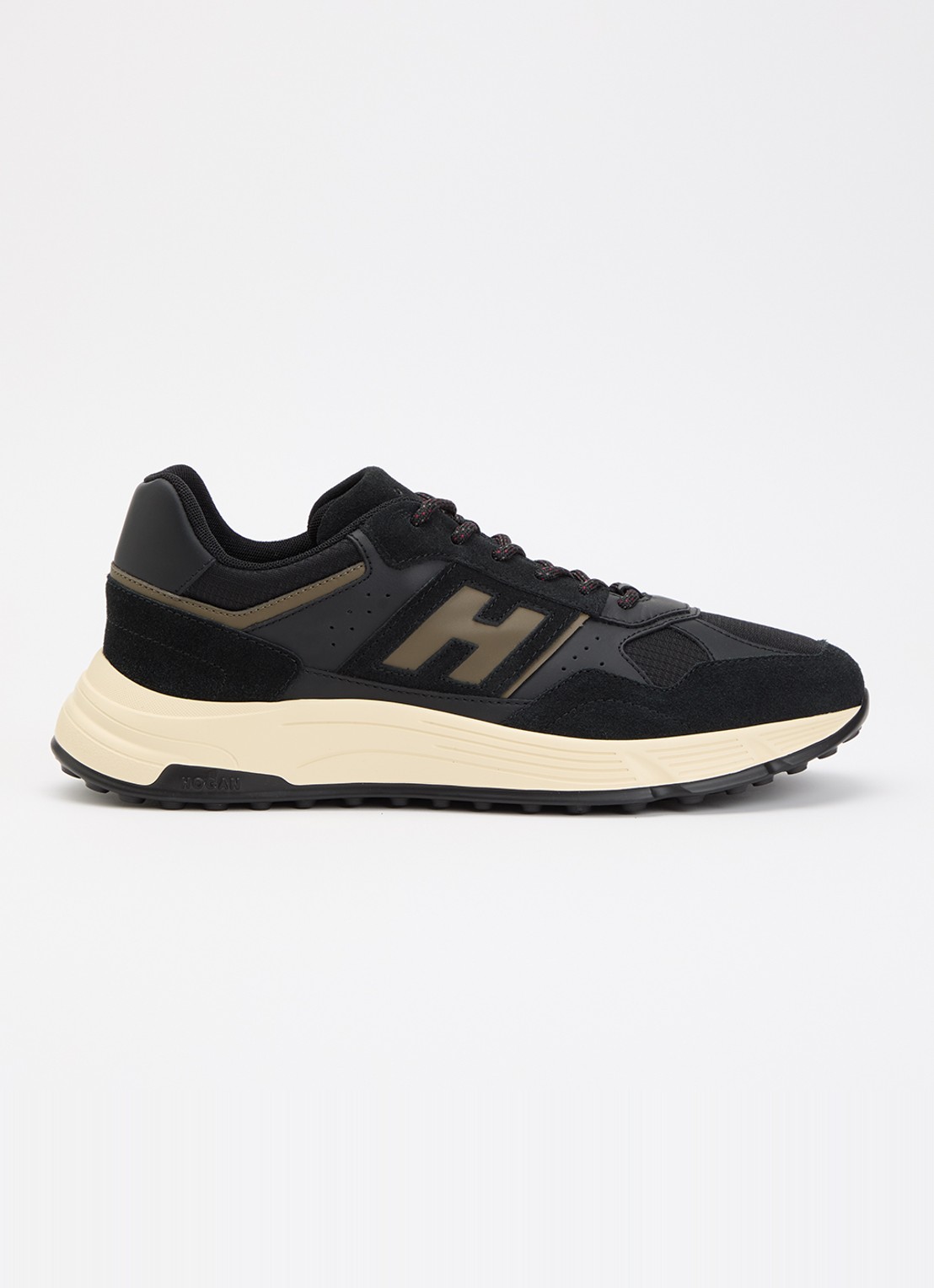 Hogan Hyperlight sneaker met suède details - voorkant 6 donkerblauw