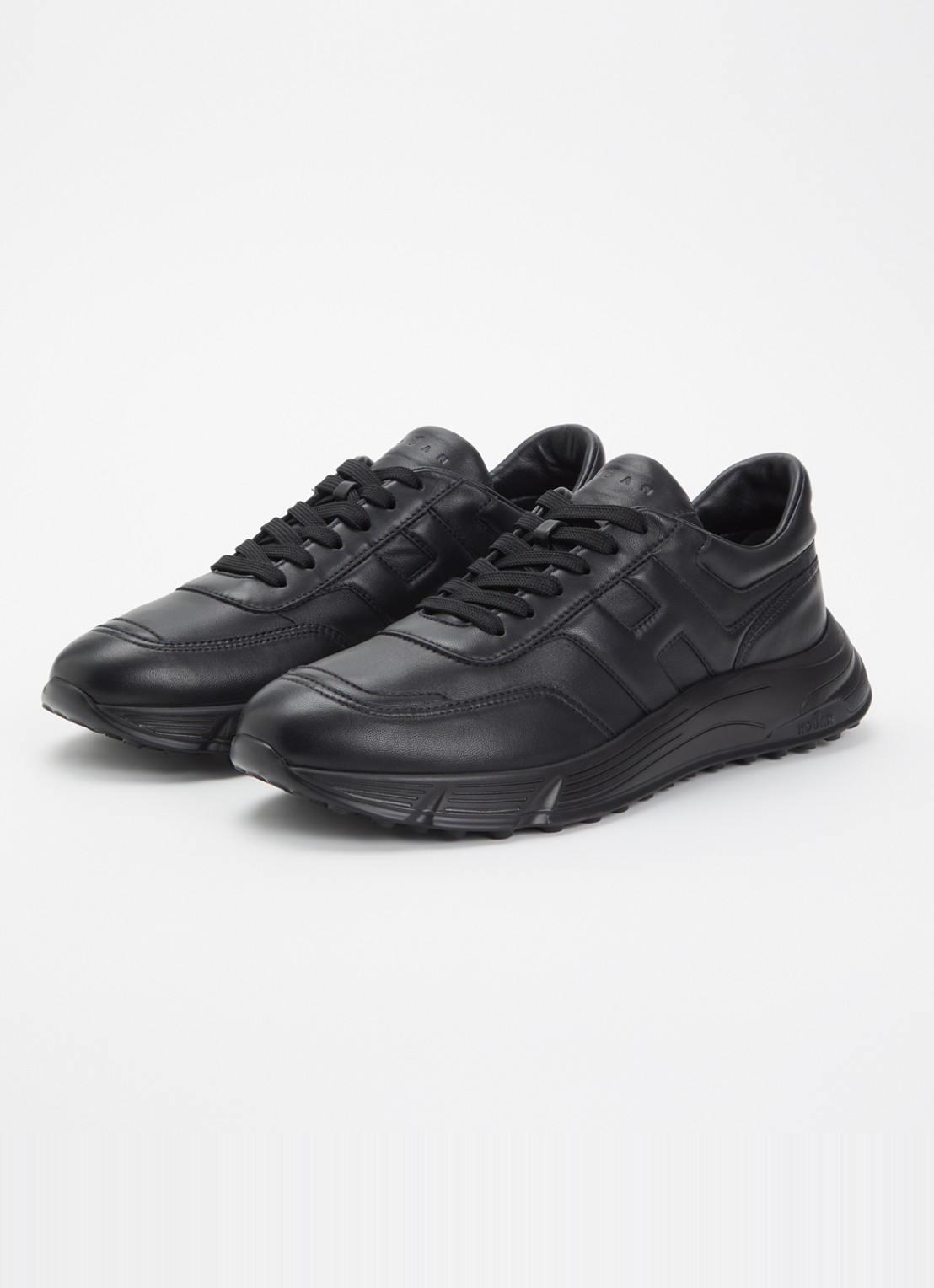 Hogan Hyperlight sneaker van leer - detail 2 zwart