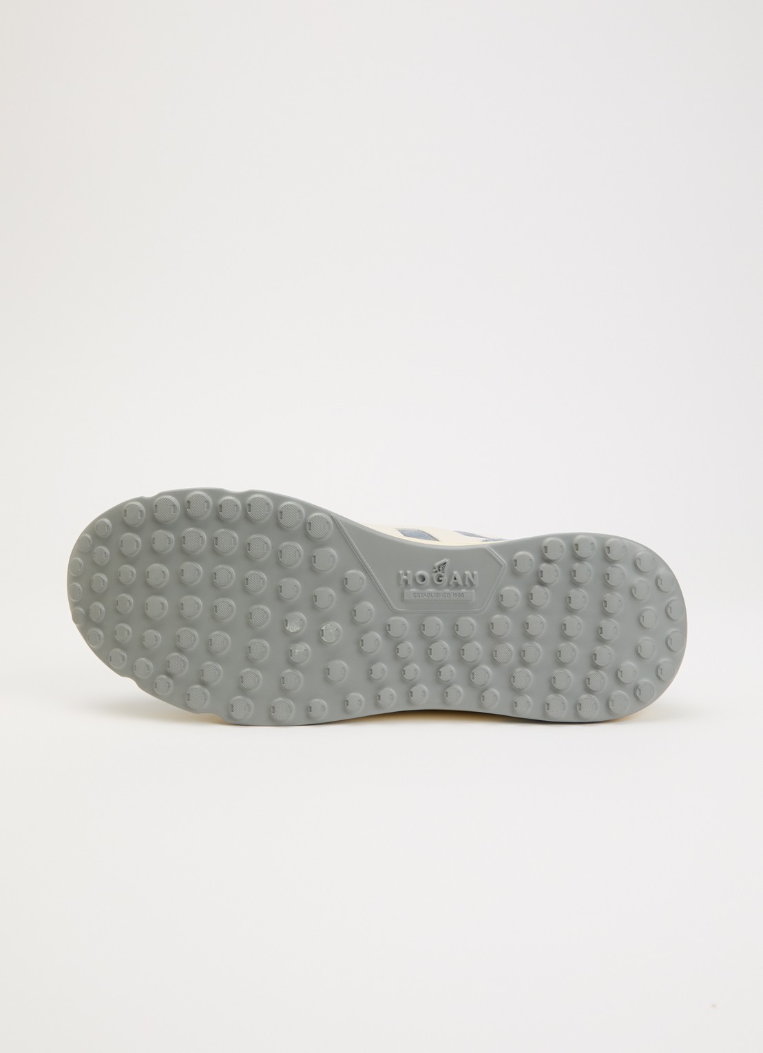 Hogan Hyperlight sneaker van suède met details van leer - detail 3 blauwgrijs