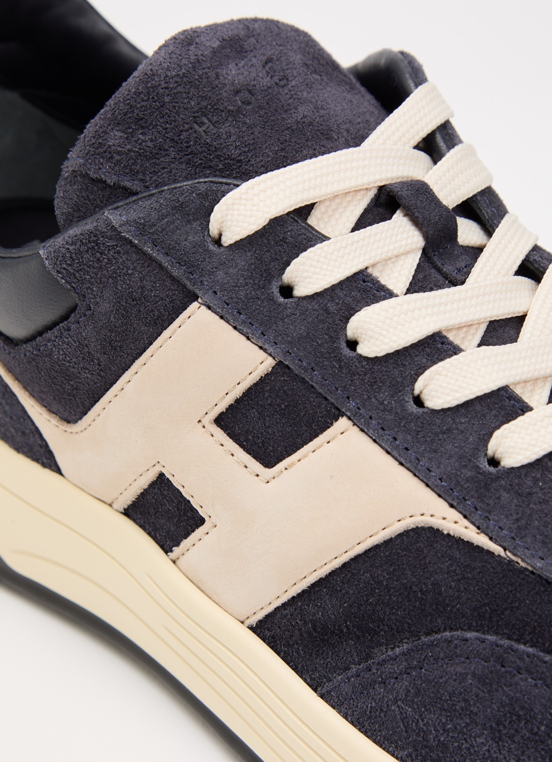 Hogan Hyperlight sneaker van suède met details van leer  - detail 6 donkerblauw