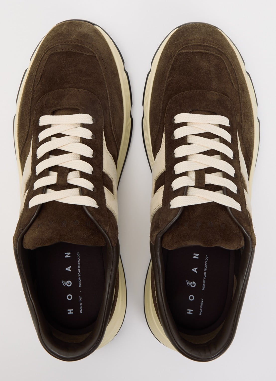 Hogan Hyperlight sneaker van suède - detail 4 bruin