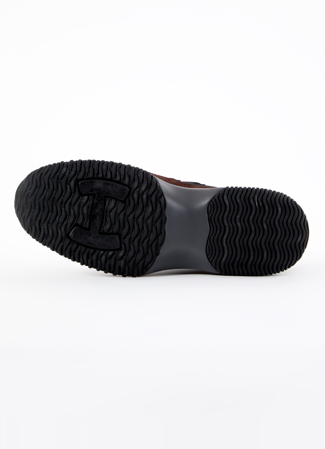 Hogan Interactive sneaker met suède en leren details - detail 5 zwart