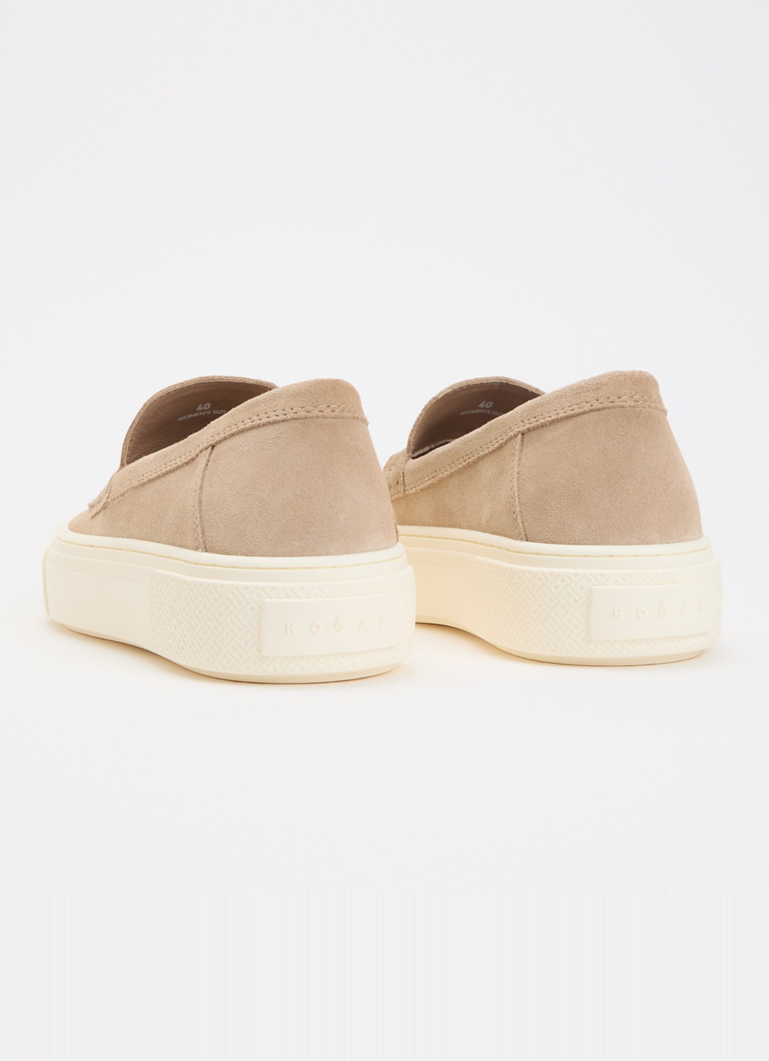 Hogan Mocassin van suède  - achterkant 7 naturel