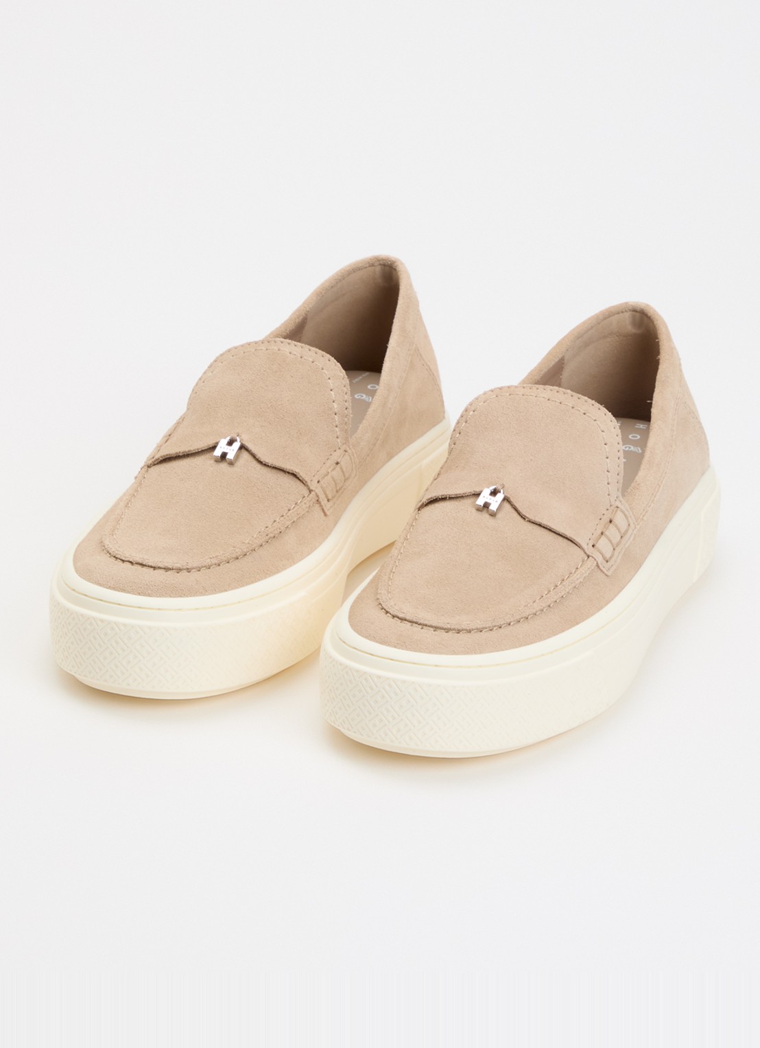 Hogan Mocassin van suède  - detail 3 naturel