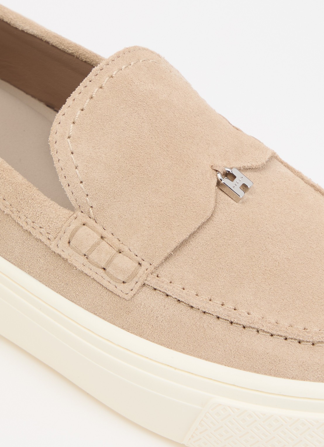 Hogan Mocassin van suède  - detail 6 naturel