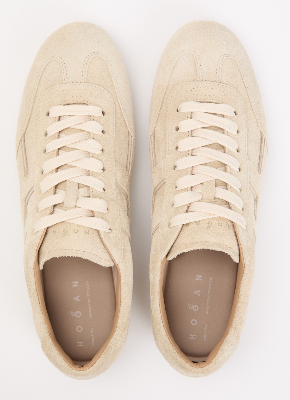 Hogan Olympia sneaker van suède - detail 5 beige