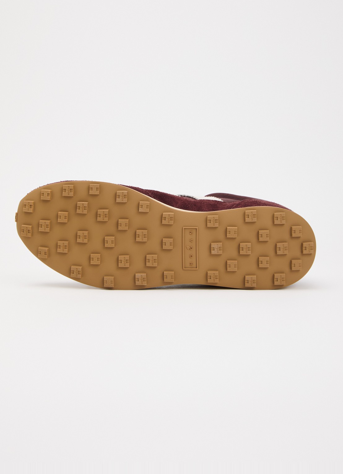 Hogan Sneaker met suède details - detail 4 bordeauxrood