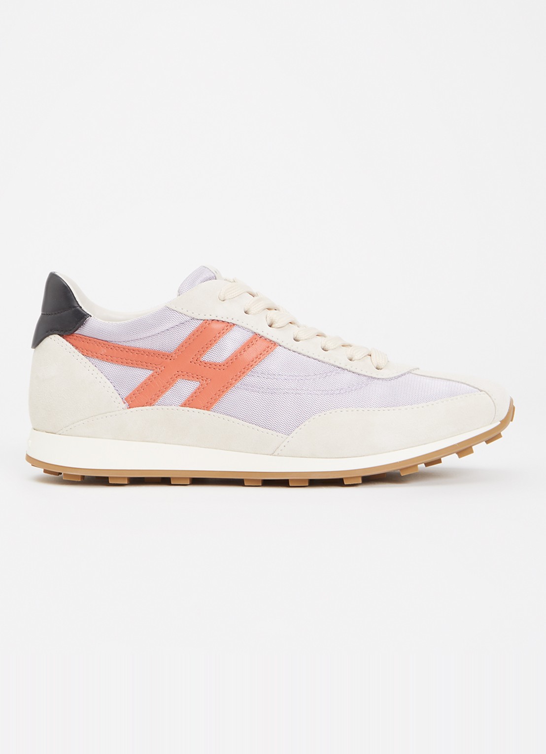 Hogan Sneaker met suède en leren details - voorkant 6 lila