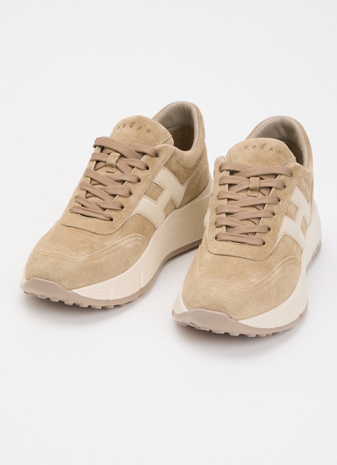 Hogan Sneaker van suède - detail beige