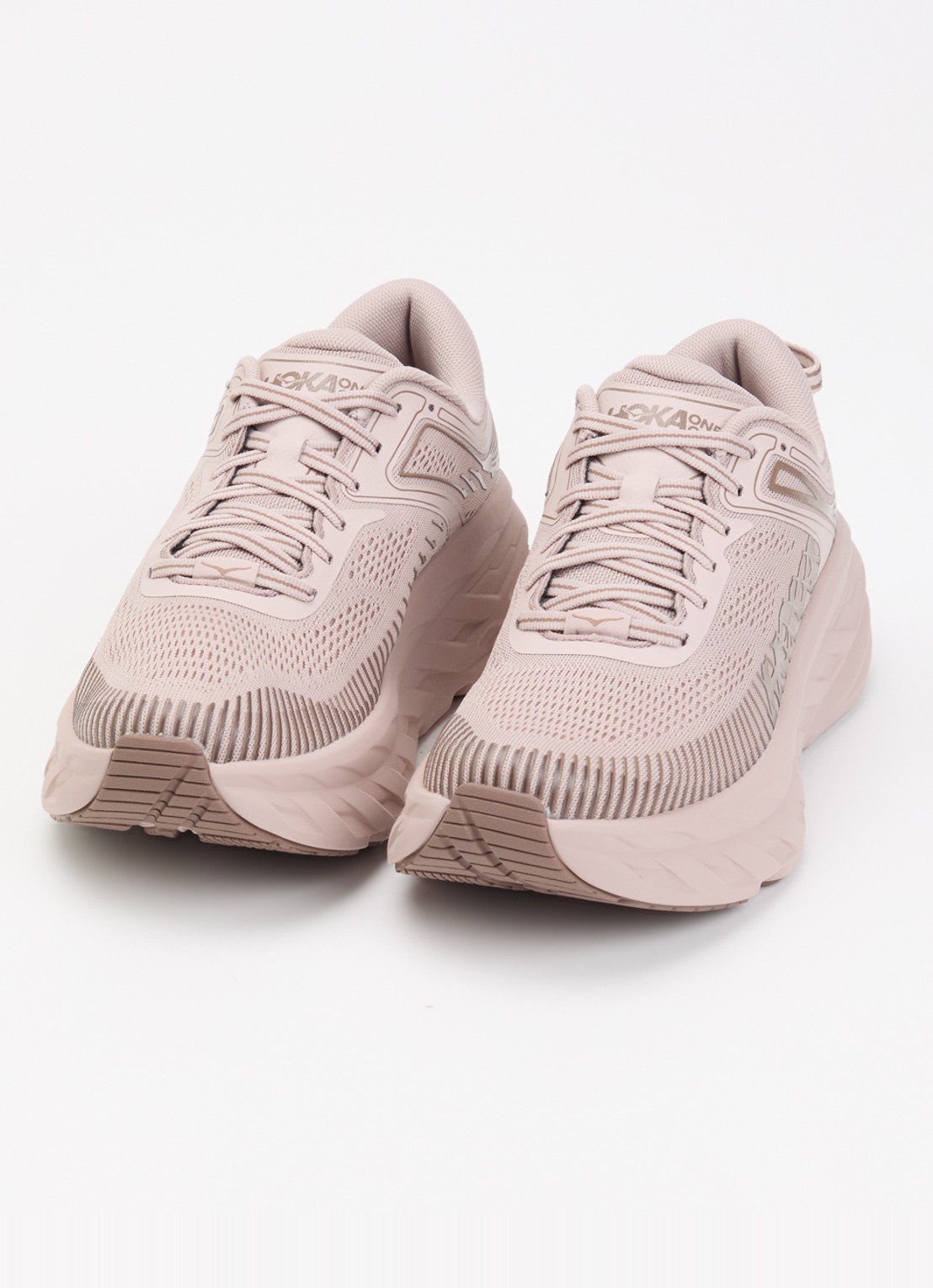 HOKA Bondi 7 sneaker met logo  - detail 2 oudroze