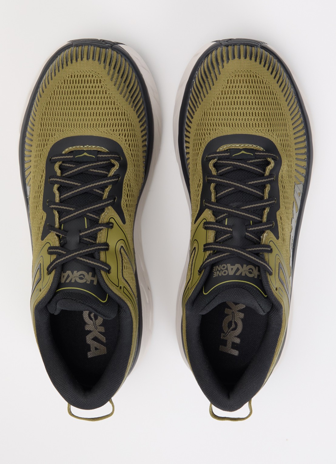 HOKA Bondi 7 sneaker van mesh met logo - detail 3 mosgroen