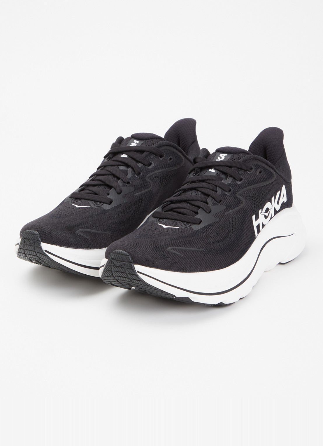HOKA Clifon 10 hardloopschoen met reflecterende details - detail 2 zwart