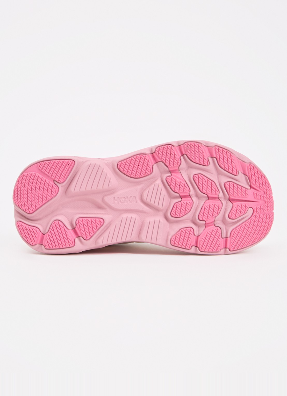 HOKA Clifton 10 hardloopschoen met gebreid bovenwerk en logo - detail 2 roze