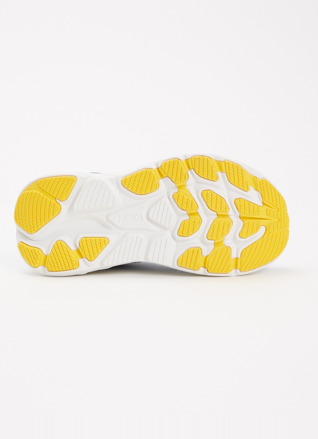 HOKA Clifton 10 hardloopschoen met gebreid bovenwerk en logo - detail 3 blauw