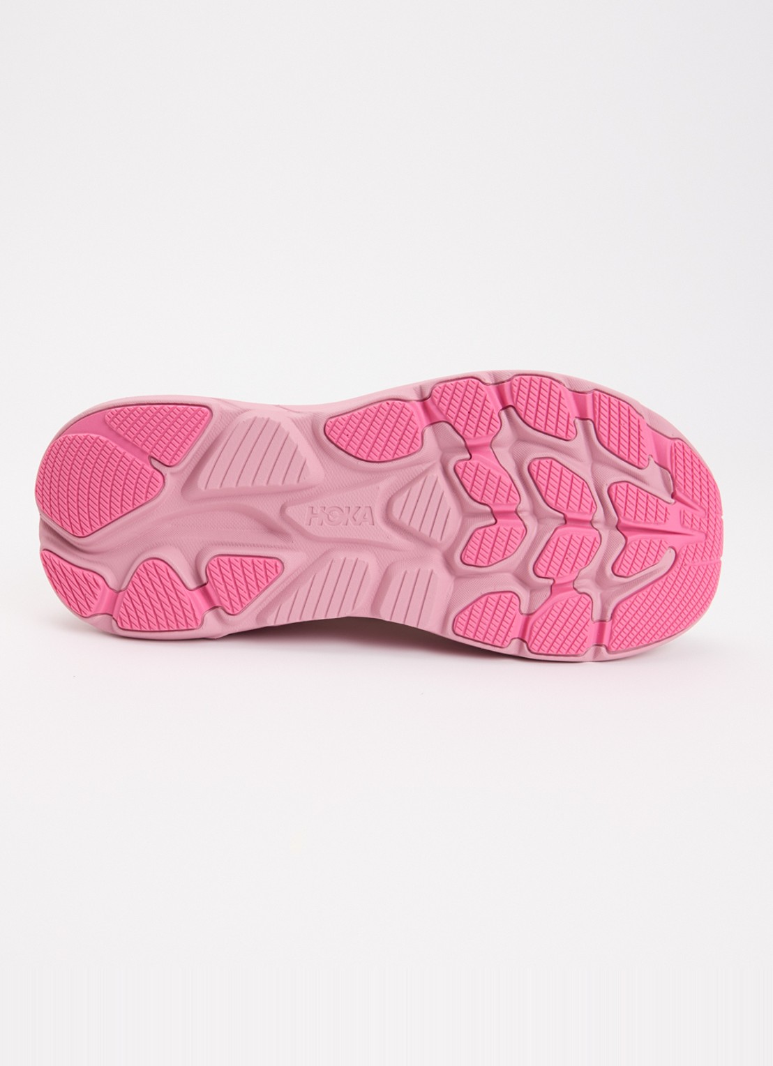 HOKA Clifton 10 hardloopschoen met gebreid bovenwerk en logo - detail 5 creme