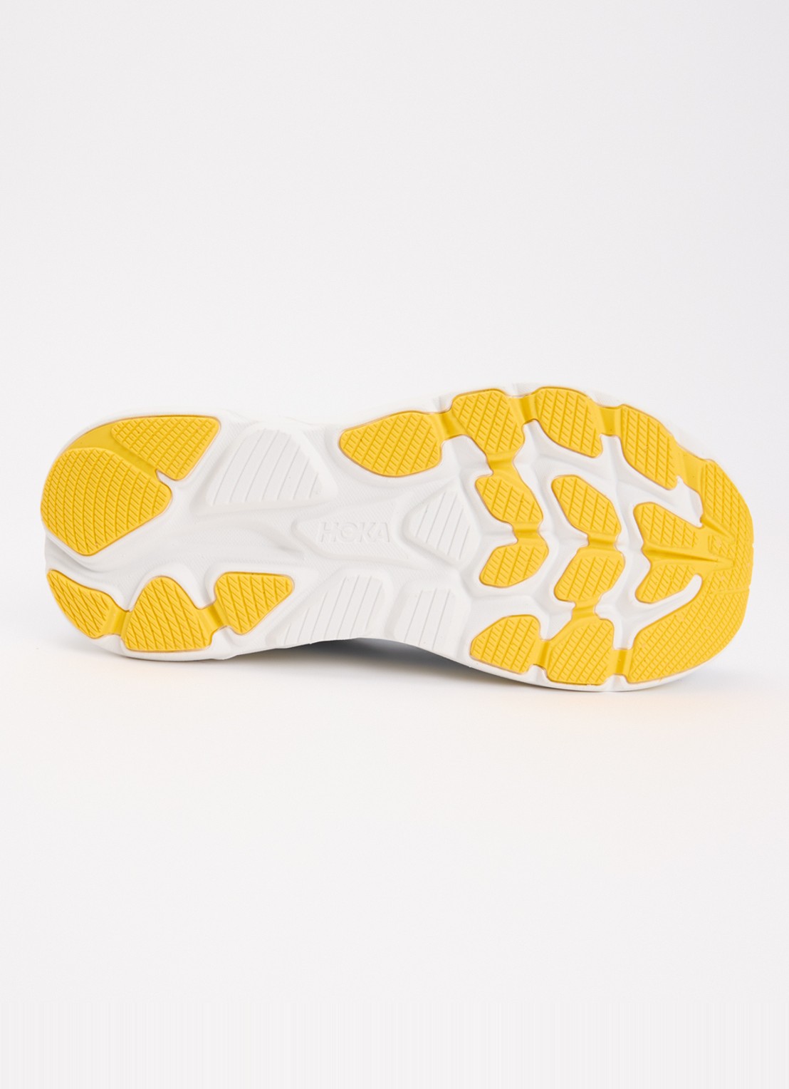 HOKA Clifton 10 hardloopschoen met gebreid bovenwerk en logo - detail 4 blauw