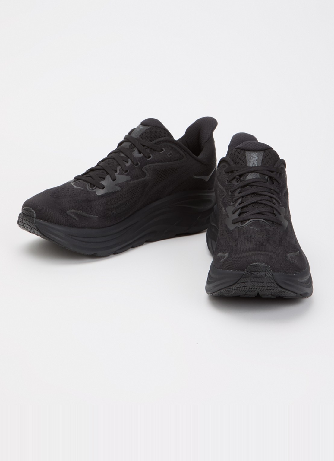 HOKA Clifton 10 sneaker met mesh details - detail zwart