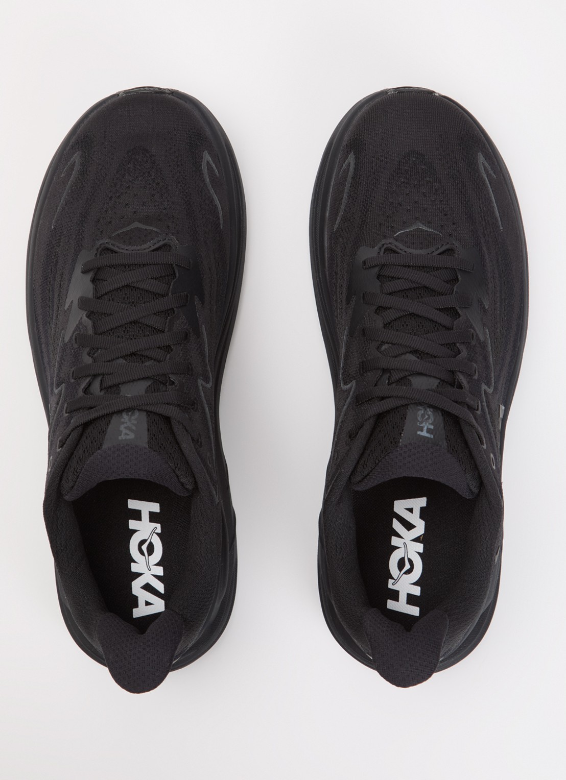 HOKA Clifton 10 sneaker met mesh details - detail 2 zwart