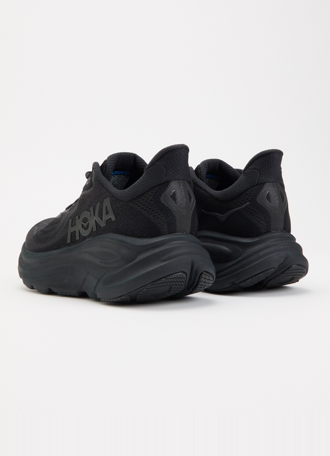 HOKA Clifton 10 sneaker met mesh details - achterkant 2 zwart