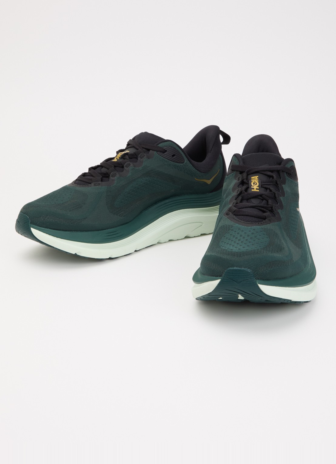 HOKA Kawana 3 sneaker van mesh met logo - detail donkergroen
