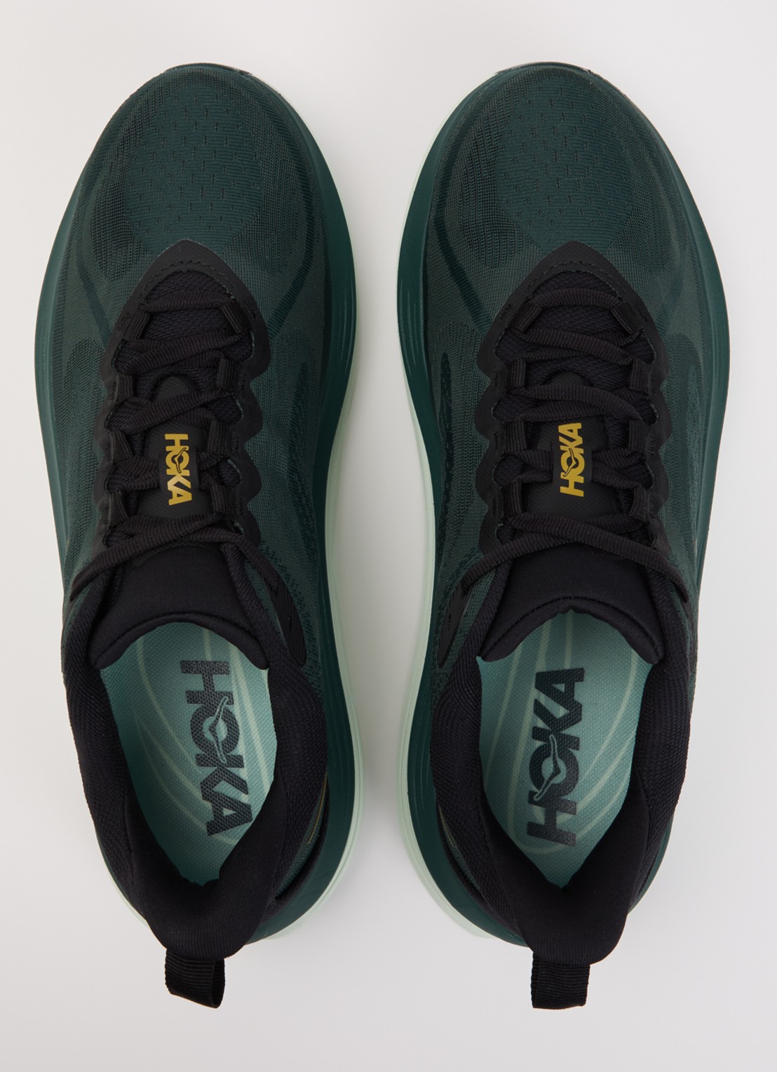 HOKA Kawana 3 sneaker van mesh met logo - detail 2 donkergroen