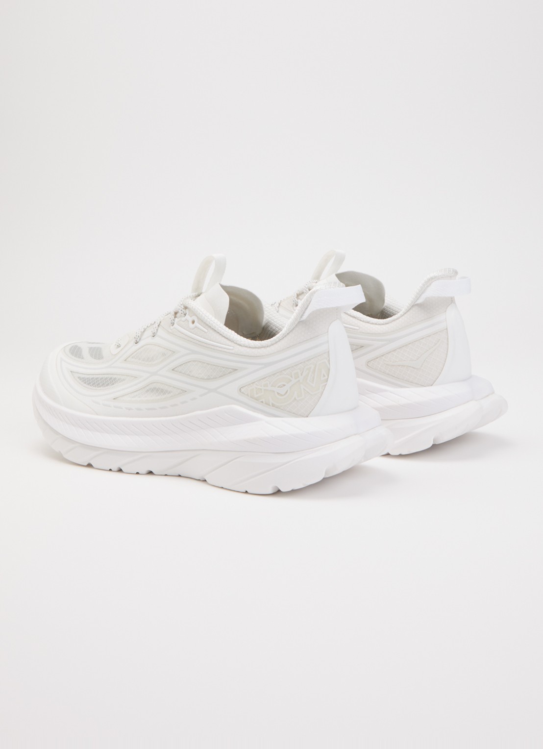 HOKA Mach Remastered sneaker met mesh details - achterkant 4 wit