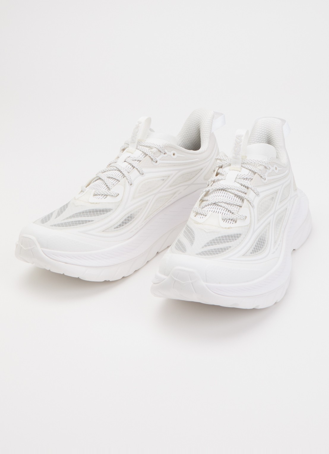 HOKA Mach Remastered sneaker met mesh details - detail wit