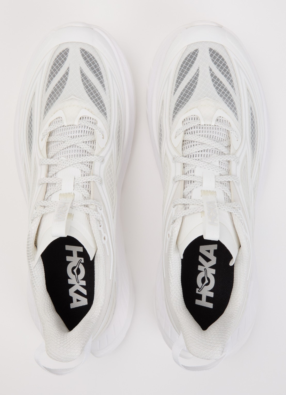 HOKA Mach Remastered sneaker met mesh details - detail 2 wit
