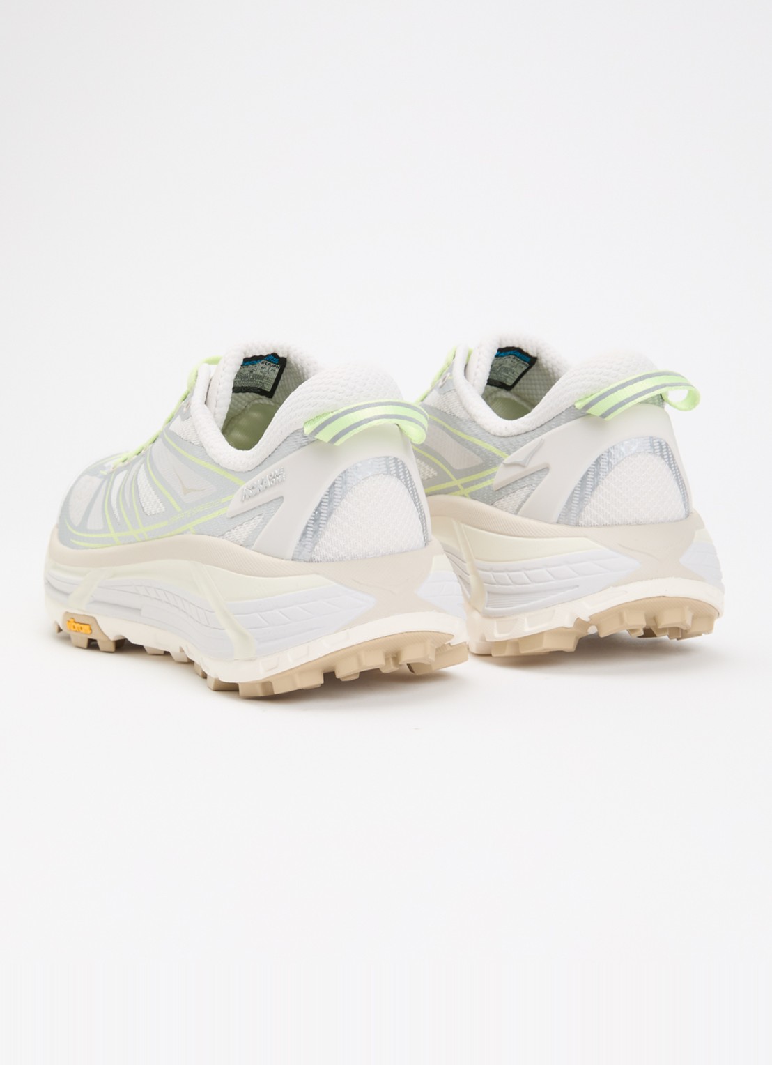 HOKA Mafate Speed 2 sneaker met logo - achterkant zilver