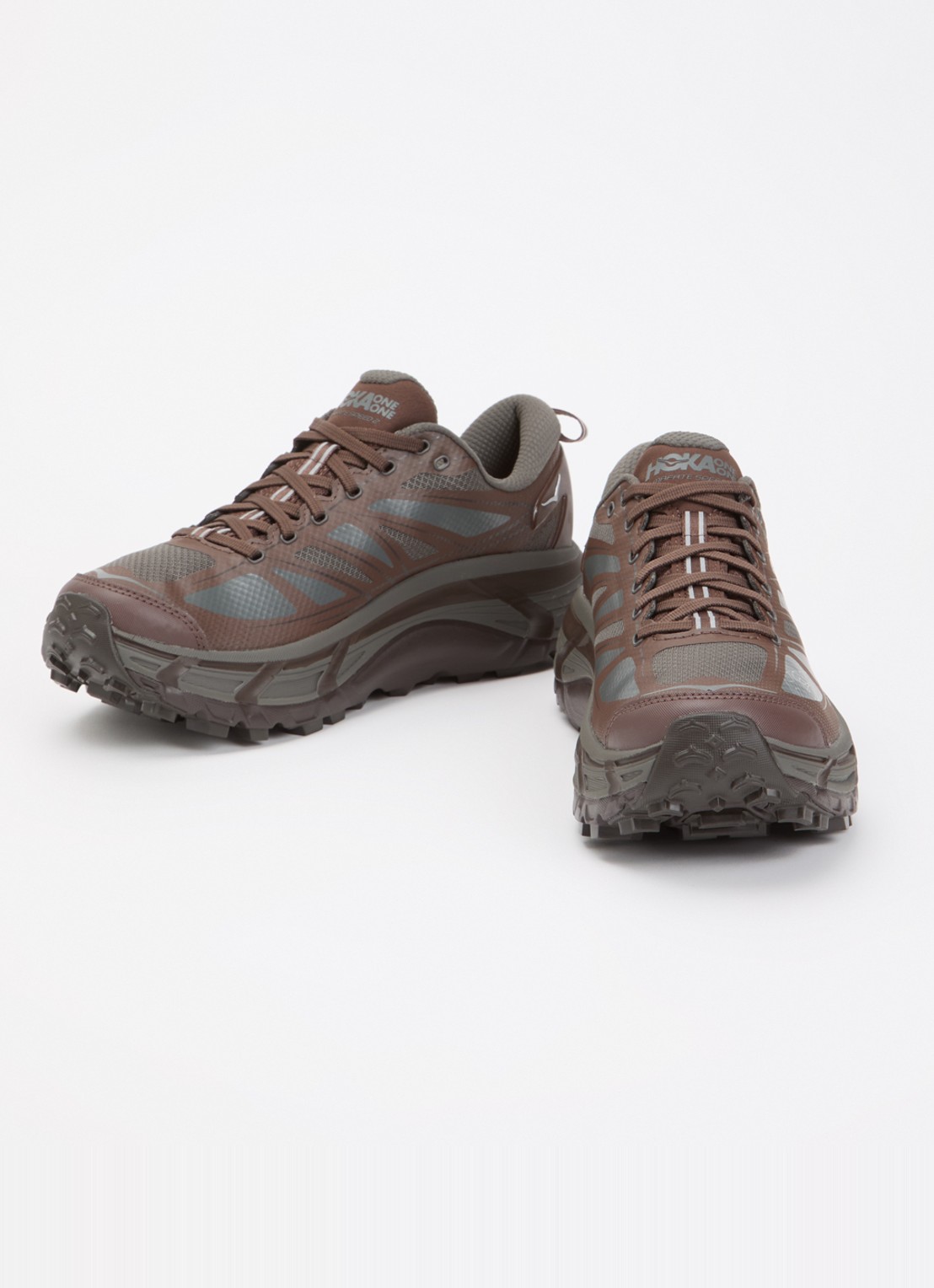HOKA Mafate Speed 2 sneaker met mesh details - detail 2 donkergrijs