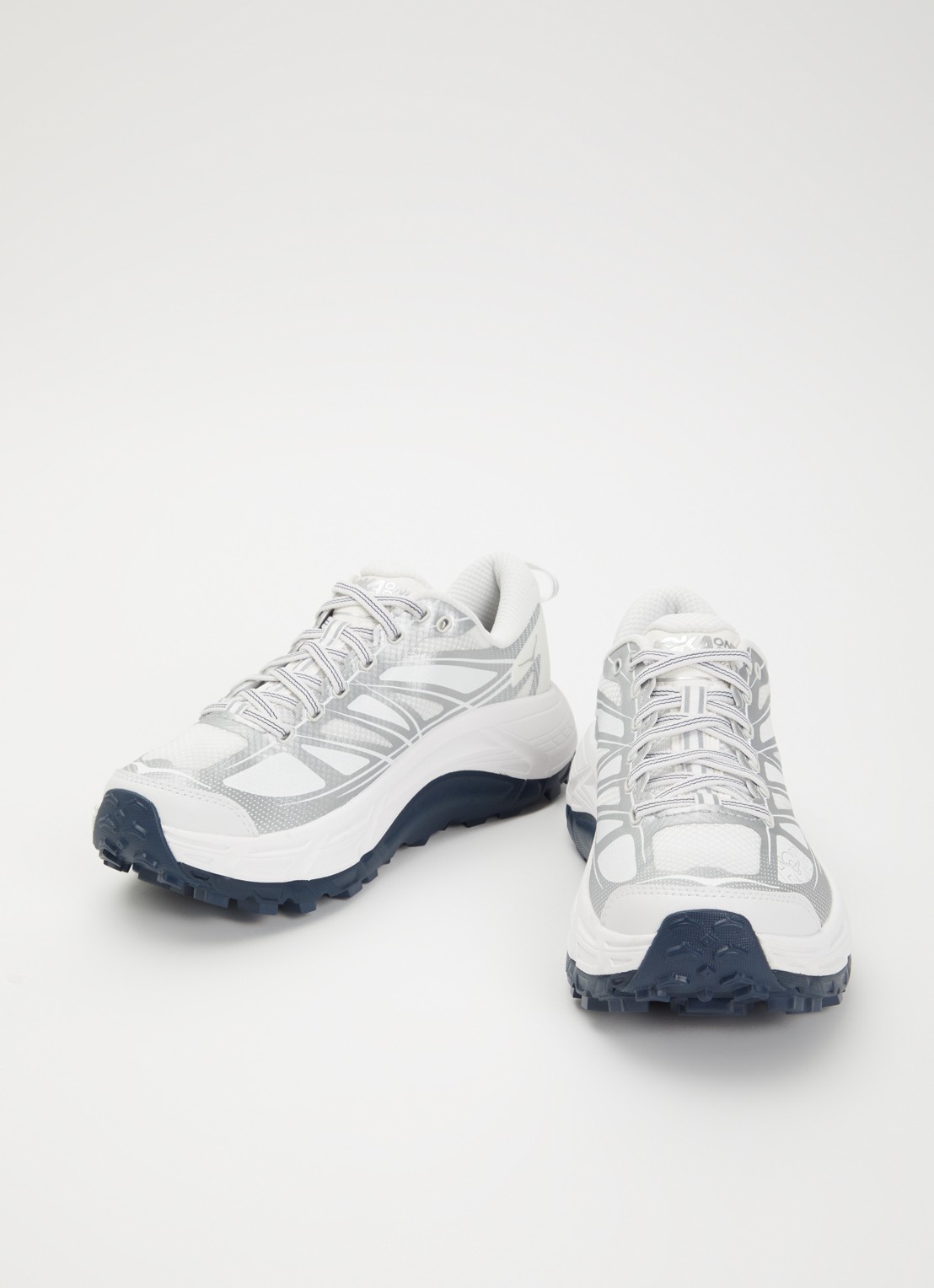HOKA Mafate Speed 2 sneaker met mesh details - detail zilver